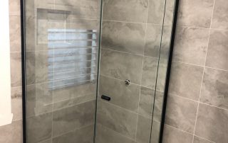 Black Semi Frameless Door For Bathroom