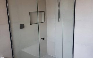 Semi frameless Door installation For Bathroom