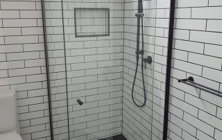 Bathroom Semi Frameless shower screen Installation