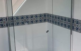 Frameless Bathroom Door Installation